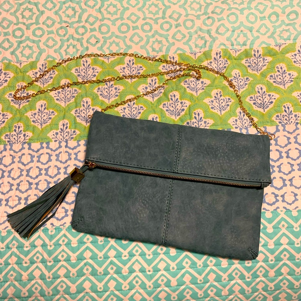 Teal crossbody bag